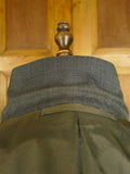 25/0874 vintage city of london bespoke grey nailhead weave 3-piece worsted suit 39 regular