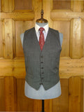 25/0874 vintage city of london bespoke grey nailhead weave 3-piece worsted suit 39 regular