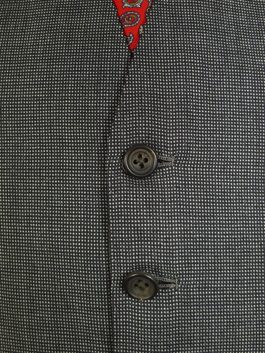 25/0874 vintage city of london bespoke grey nailhead weave 3-piece worsted suit 39 regular