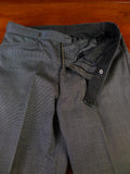 25/0874 vintage city of london bespoke grey nailhead weave 3-piece worsted suit 39 regular