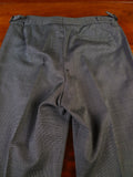 25/0874 vintage city of london bespoke grey nailhead weave 3-piece worsted suit 39 regular
