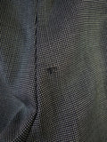 25/0874 vintage city of london bespoke grey nailhead weave 3-piece worsted suit 39 regular