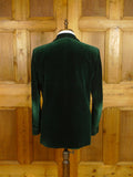 25/0865 buckleigh london green velvet d/b smoking / dinner jacket 42 regular to long