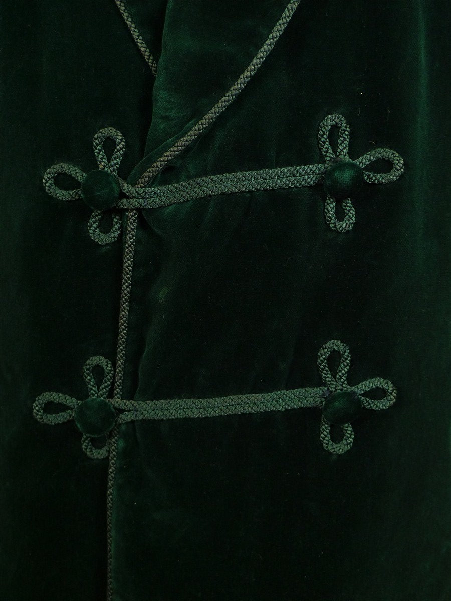 25/0865 buckleigh london green velvet d/b smoking / dinner jacket 42 regular to long