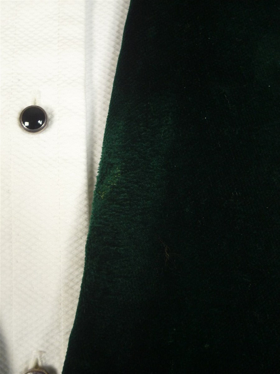 25/0865 buckleigh london green velvet d/b smoking / dinner jacket 42 regular to long
