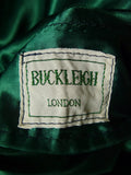 25/0865 buckleigh london green velvet d/b smoking / dinner jacket 42 regular to long