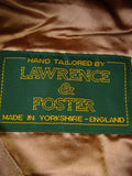25/0835 immaculate green gun check yorkshire tweed flat cap 59 cms