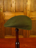 25/0838 immaculate green italian wool flat cap 59 cms