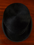 25/0828 vintage antique british black silk top hat 56 cms