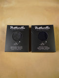 25/0850 2 pairs of pantharella merino wool / egyptian cotton invisible socks - dark grey / navy - medium
