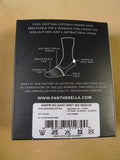 25/0850 2 pairs of pantharella merino wool / egyptian cotton invisible socks - dark grey / navy - medium