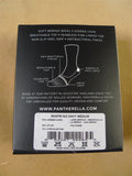 25/0850 2 pairs of pantharella merino wool / egyptian cotton invisible socks - dark grey / navy - medium