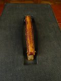 25/0832 vintage / antiques green card & leather carry box for top hat