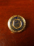 25/0845 mint bespoke gold metal / blue cornell university crest blazer buttons set in velvet box