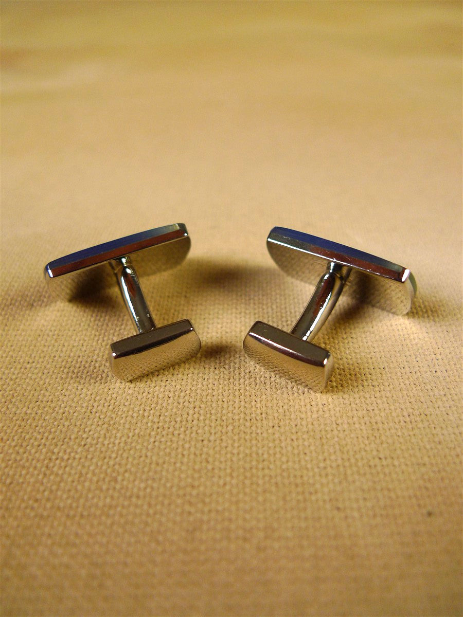 26/0003 immaculate thomas pink green / blue solid bar cufflinks