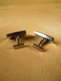 26/0004 immaculate thomas pink blue squares solid bar cufflinks