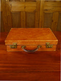 25/0831 tanner krolle for fortnum & mason tan brown leather attache case