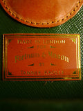 25/0831 tanner krolle for fortnum & mason tan brown leather attache case