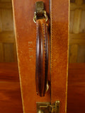 25/0831 tanner krolle for fortnum & mason tan brown leather attache case