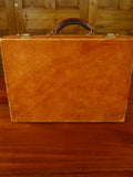 25/0831 tanner krolle for fortnum & mason tan brown leather attache case