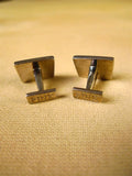 26/0006 immaculate thomas pink mauve / lilac stripes solid bar cufflinks
