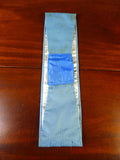 25/0841 vintage gieves savile row teal blue grosgrain silk cummerbund 36-38