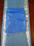 25/0841 vintage gieves savile row teal blue grosgrain silk cummerbund 36-38