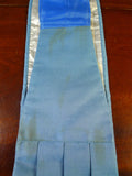 25/0841 vintage gieves savile row teal blue grosgrain silk cummerbund 36-38