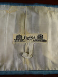 25/0841 vintage gieves savile row teal blue grosgrain silk cummerbund 36-38