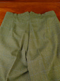 25/0868 superb denman & goddard 1996 savile row bespoke green / blue wp check 3-piece tweed suit w/ghillie collar 40 long