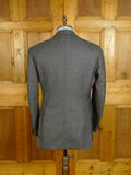 25/0871 immaculate stuart lamprell 2022 savile row bespoke grey / blue prince of wales check worsted suit w/ 2 pair trs 40 short