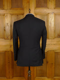 25/0872 immaculate stuart lamprell 2022 savile row bespoke black barathea worsted wool dinner suit DJ w/ contrast lining 41 short