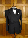 25/0872 immaculate stuart lamprell 2022 savile row bespoke black barathea worsted wool dinner suit DJ w/ contrast lining 41 short