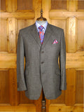 25/0891 immaculate ede & ravenscroft salt & pepper grey wool blazer w/ ghillie collar 44 regular to long