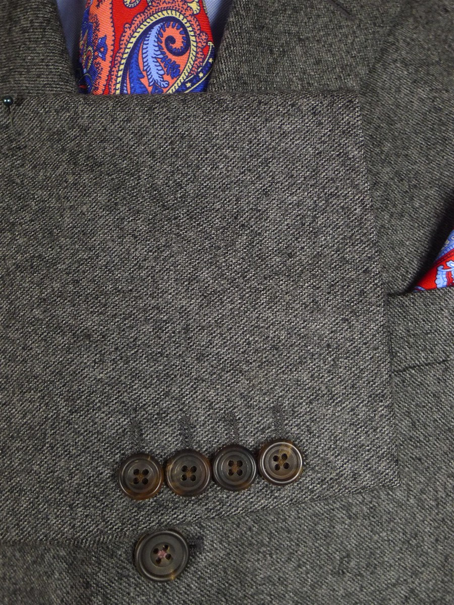 25/0891 immaculate ede & ravenscroft salt & pepper grey wool blazer w/ ghillie collar 44 regular to long