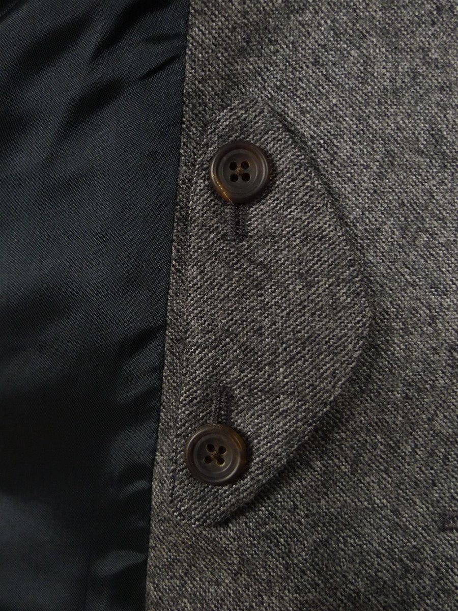 25/0891 immaculate ede & ravenscroft salt & pepper grey wool blazer w/ ghillie collar 44 regular to long
