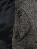 25/0891 immaculate ede & ravenscroft salt & pepper grey wool blazer w/ ghillie collar 44 regular to long