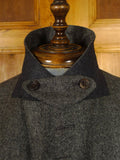 25/0891 immaculate ede & ravenscroft salt & pepper grey wool blazer w/ ghillie collar 44 regular to long