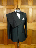 25/1021 wonderful vintage 1970s terylene retro black textured dinner suit 40 long