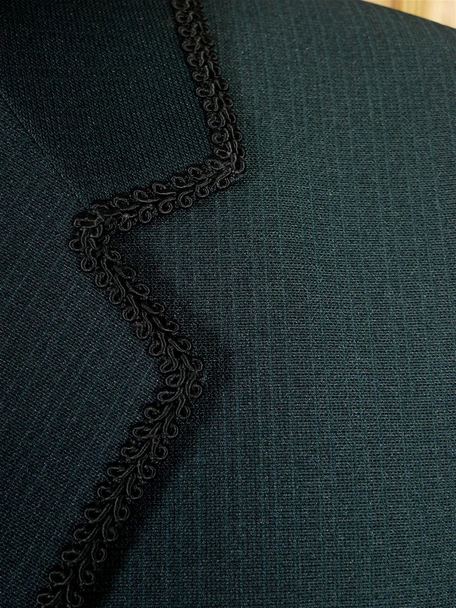 25/1021 wonderful vintage 1970s terylene retro black textured dinner suit 40 long