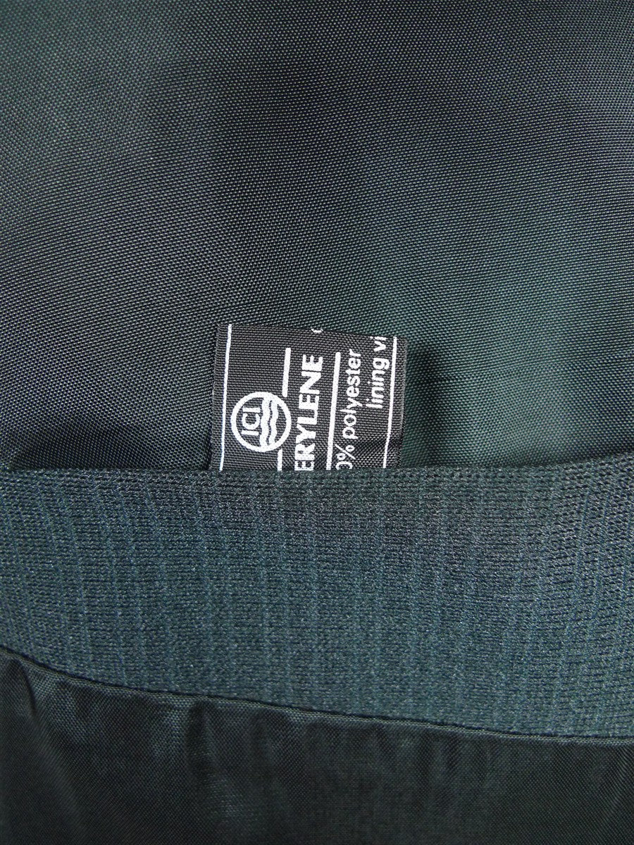 25/1021 wonderful vintage 1970s terylene retro black textured dinner suit 40 long