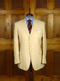 25/1016 gieves & hawkes savile row canvassed cream 100% linen blazer jacket 43-44 regular