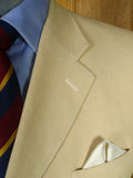 25/1016 gieves & hawkes savile row canvassed cream 100% linen blazer jacket 43-44 regular