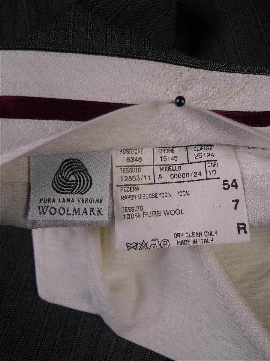 25/1032 immaculate gieves & hawkes savile row grey cashmere stripe wool moring trouser 36