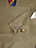 25/1050 immaculate vintage welsh & jefferies savile row bespoke heavyweight british warm coat overcoat 43