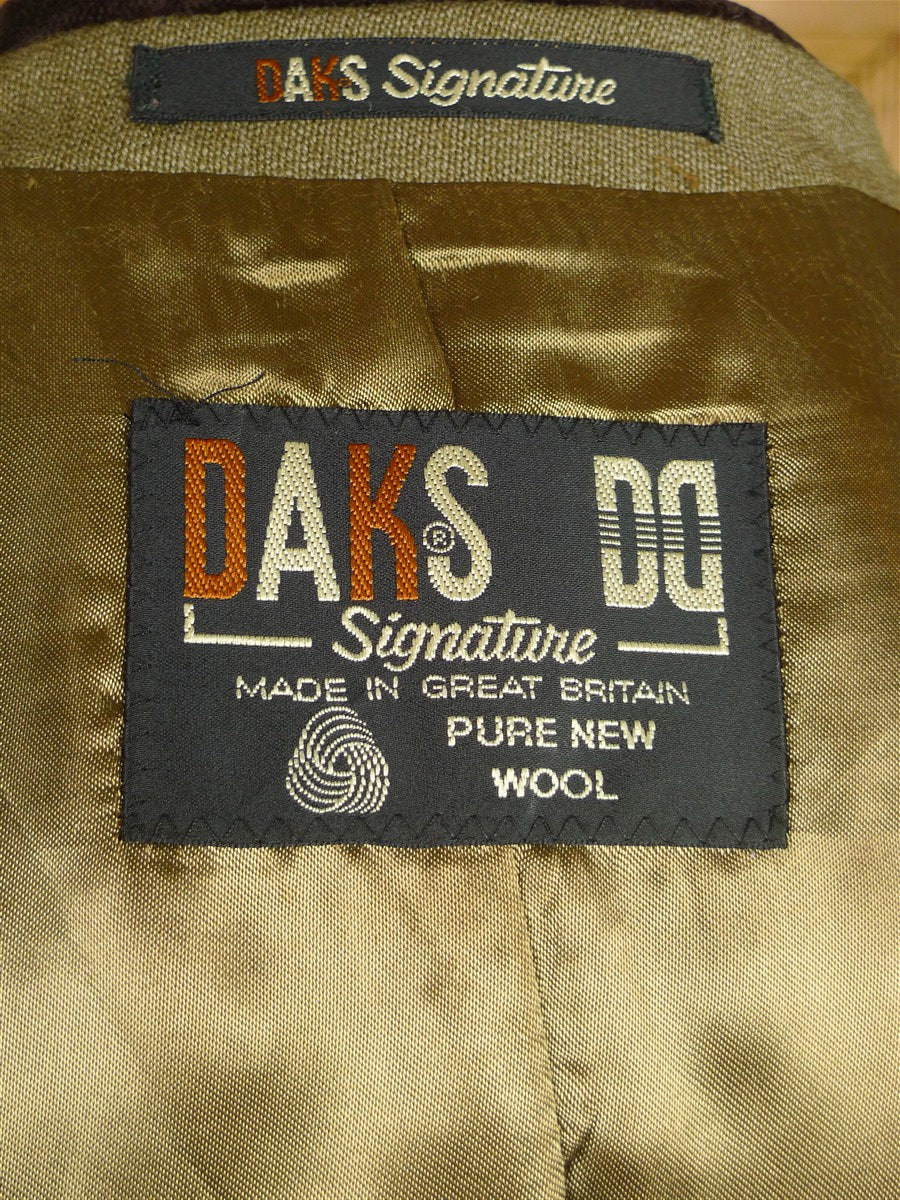 25/1052 near immaculate vintage daks signature stone venetian wool covert coat overcoat w/ velvet collar 42-44