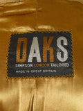 25/1053 stunning vintage daks 92% camelhair camel coat overcoat w/ satin linings 42