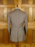 25/1055 fabulous 1958 huntsman & sons savile row bespoke brown wp check 3-piece worsted twill suit 38-39 long