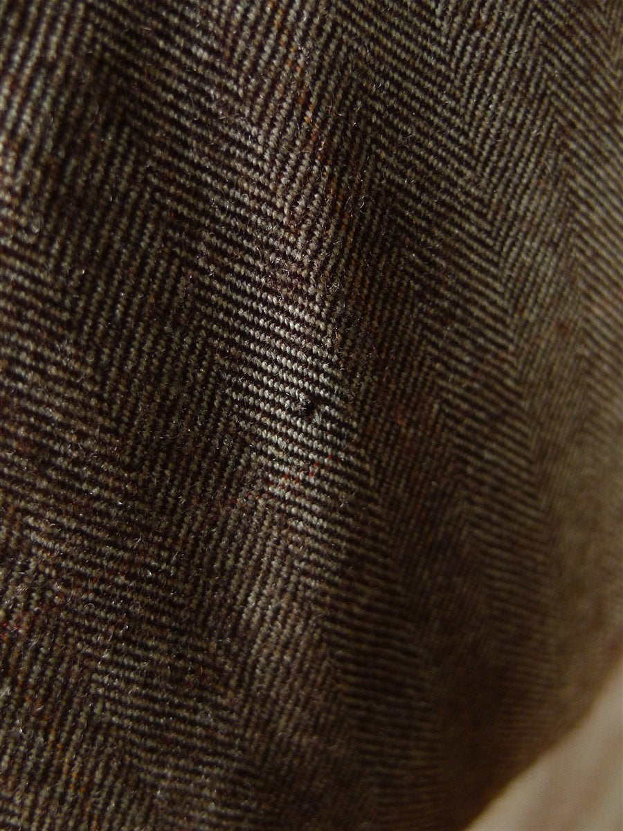 25/1055 fabulous 1958 huntsman & sons savile row bespoke brown wp check 3-piece worsted twill suit 38-39 long