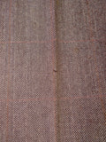 25/1055 fabulous 1958 huntsman & sons savile row bespoke brown wp check 3-piece worsted twill suit 38-39 long